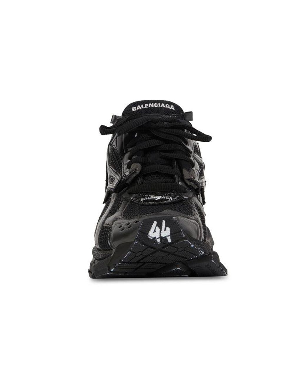 Balenciaga Black Runner Sneakers Mesh And Nylon' for men
