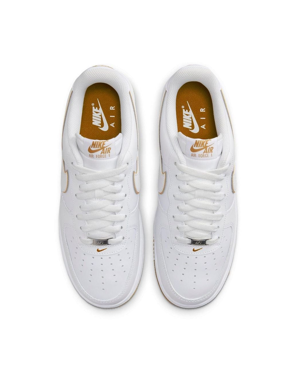 Nike White Air Force 1 Low Bronzine' for men