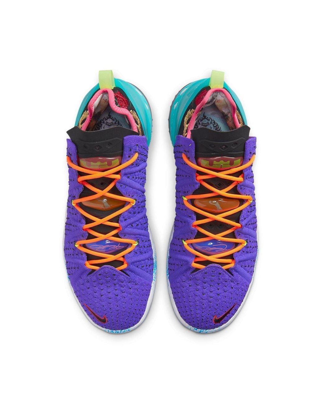 Nike Blue Lebron Xviii "Best 1-9" Basketball Shoe for men