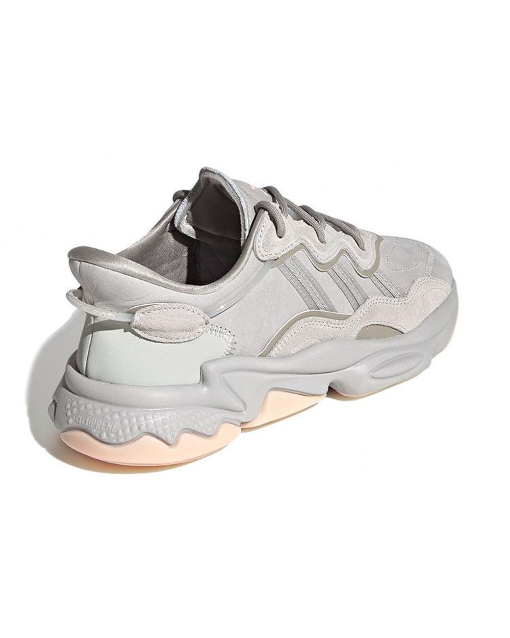 Adidas Gray Ozweego Shoes 'Feather Vapour' for men