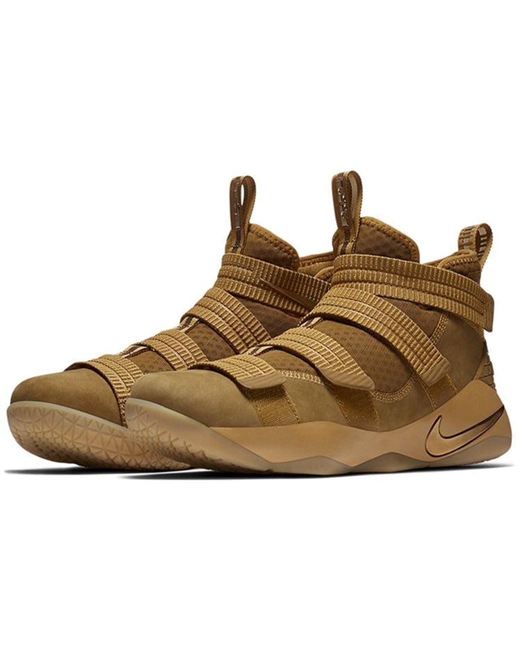 Nike Brown Lebron Soldier 11 Ep 'Wheat Metallic' for men