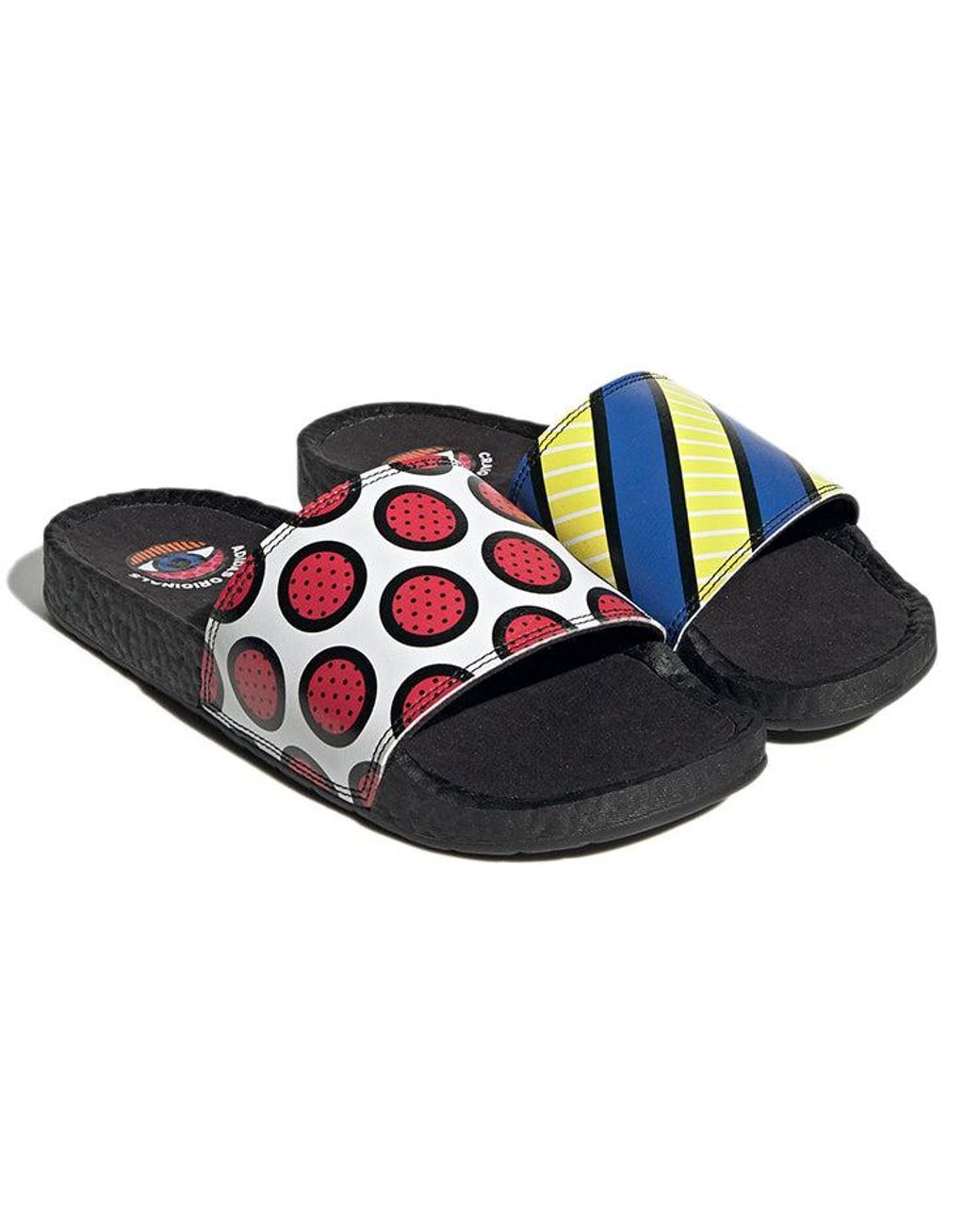 Adidas Blue Adilette Boost Slide 'Pop Art'