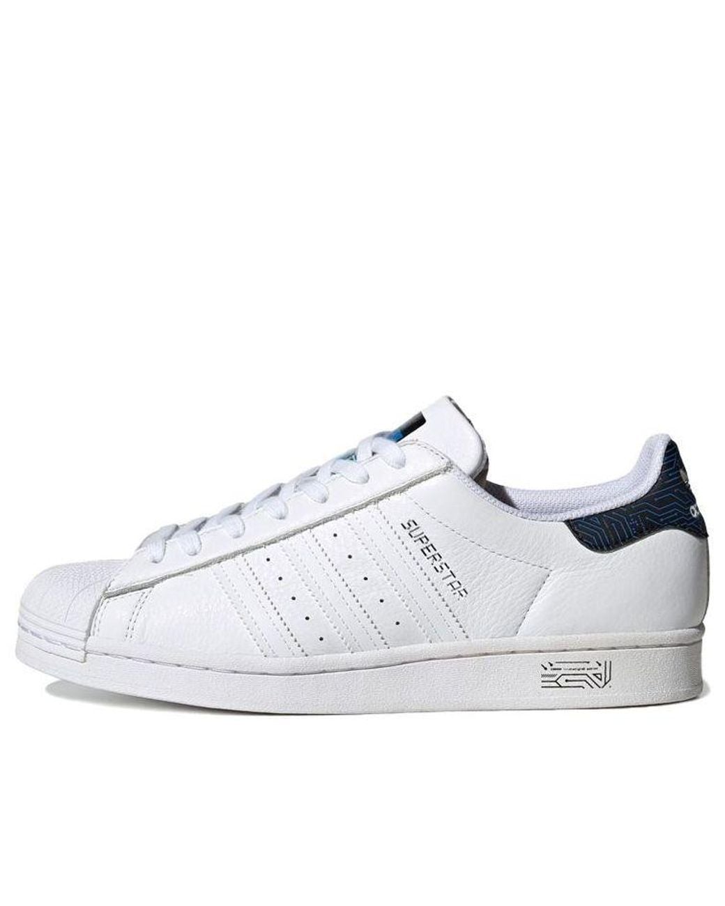 Adidas White Originals Superstar Shoes Core' for men