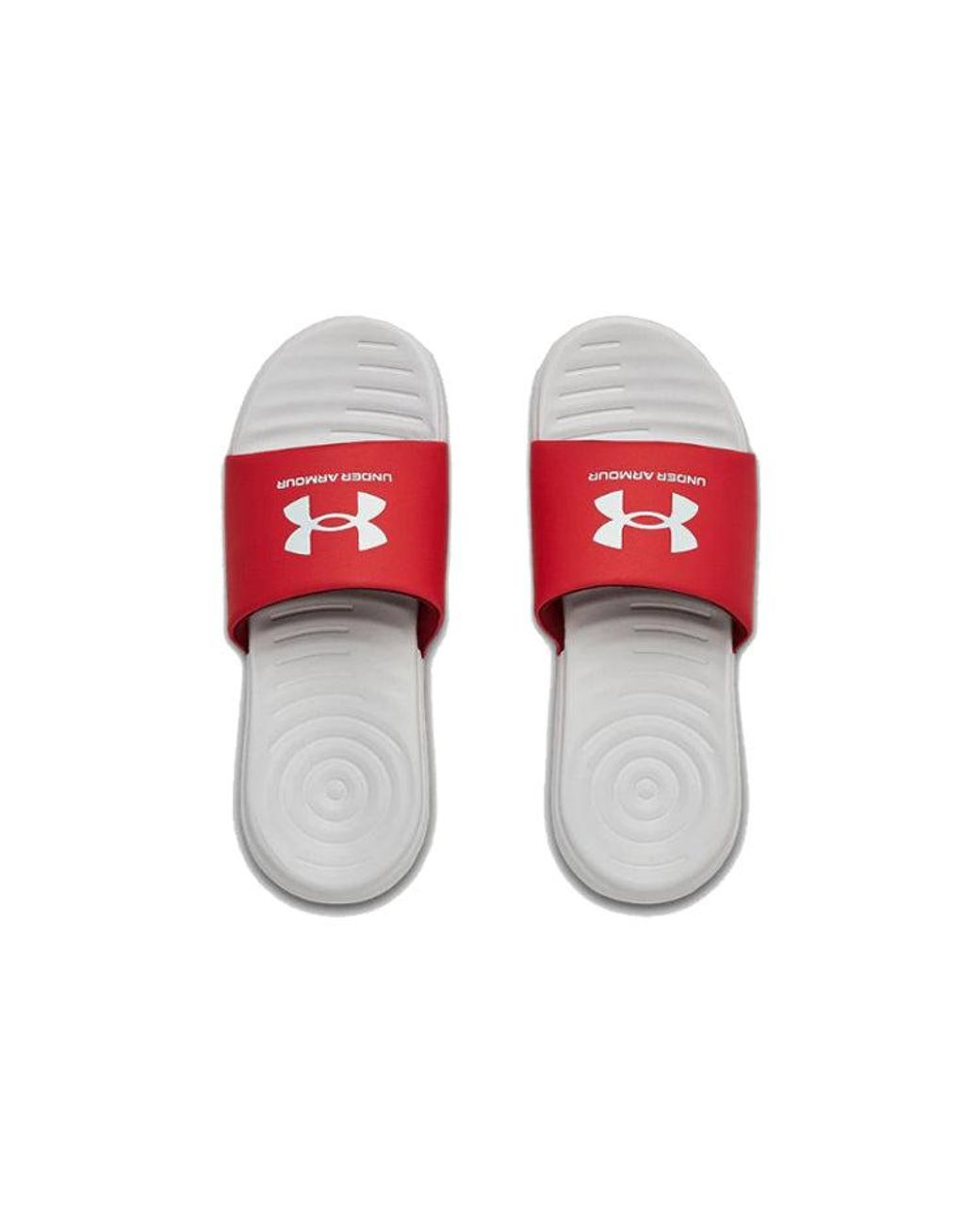 Under Armour Red Ansa Fixed Slide 'Halo' for men
