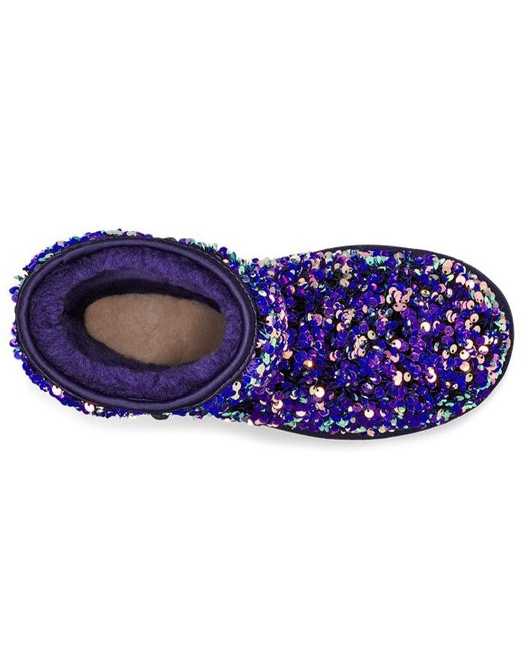 Ugg Blue Classic Short Stellar Sequin Snow Boots Black