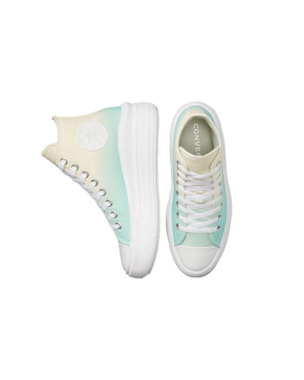 Converse White (Wmns) Chuck Taylor All Star Move High 'Ombre