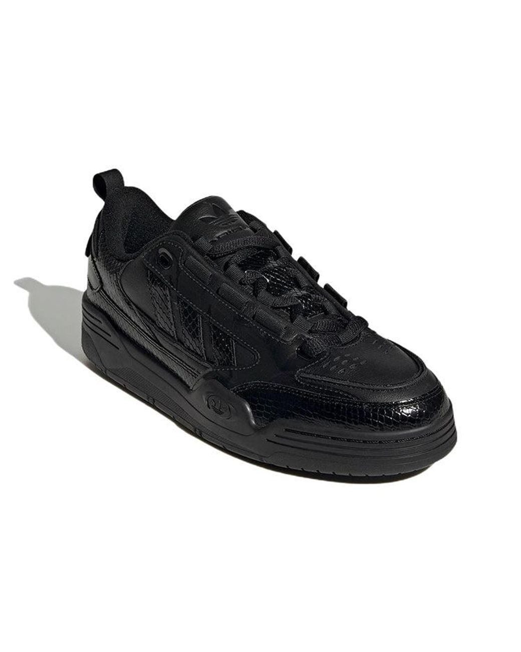Adidas Black Adi2000 Snakeskin Shoes 'Core' for men