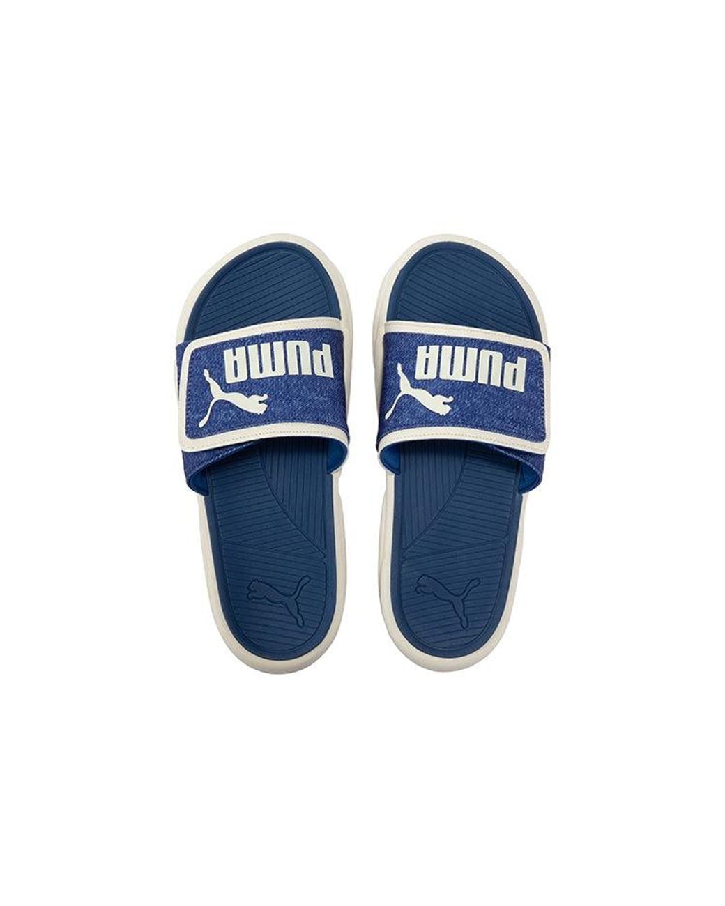 PUMA Blue Royalcat Comfort Slides 'Denim' for men