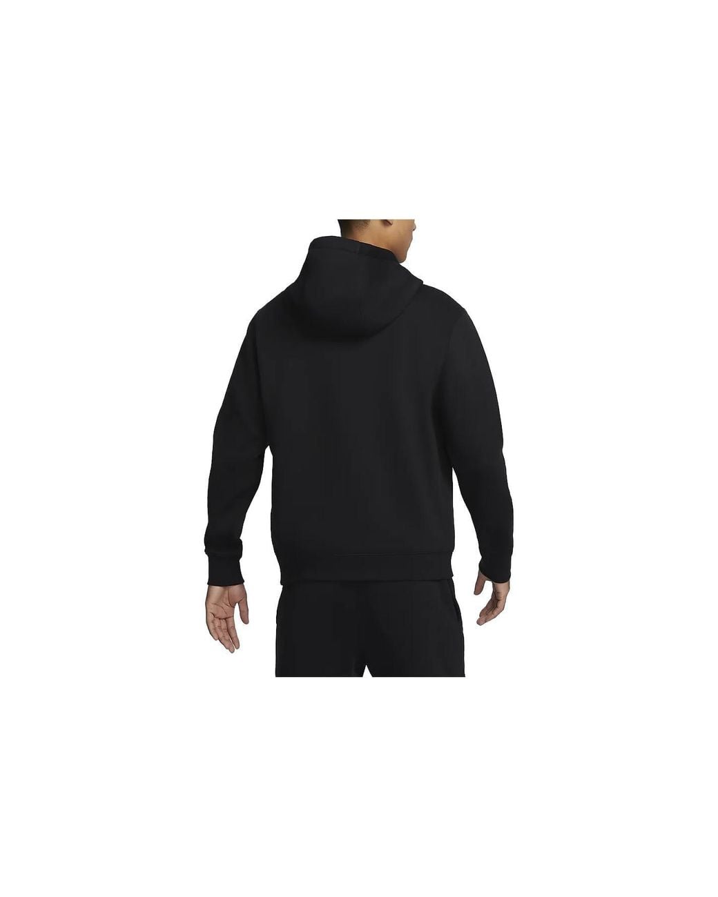 Nike Black Club Fleece Logo Hoodie for men