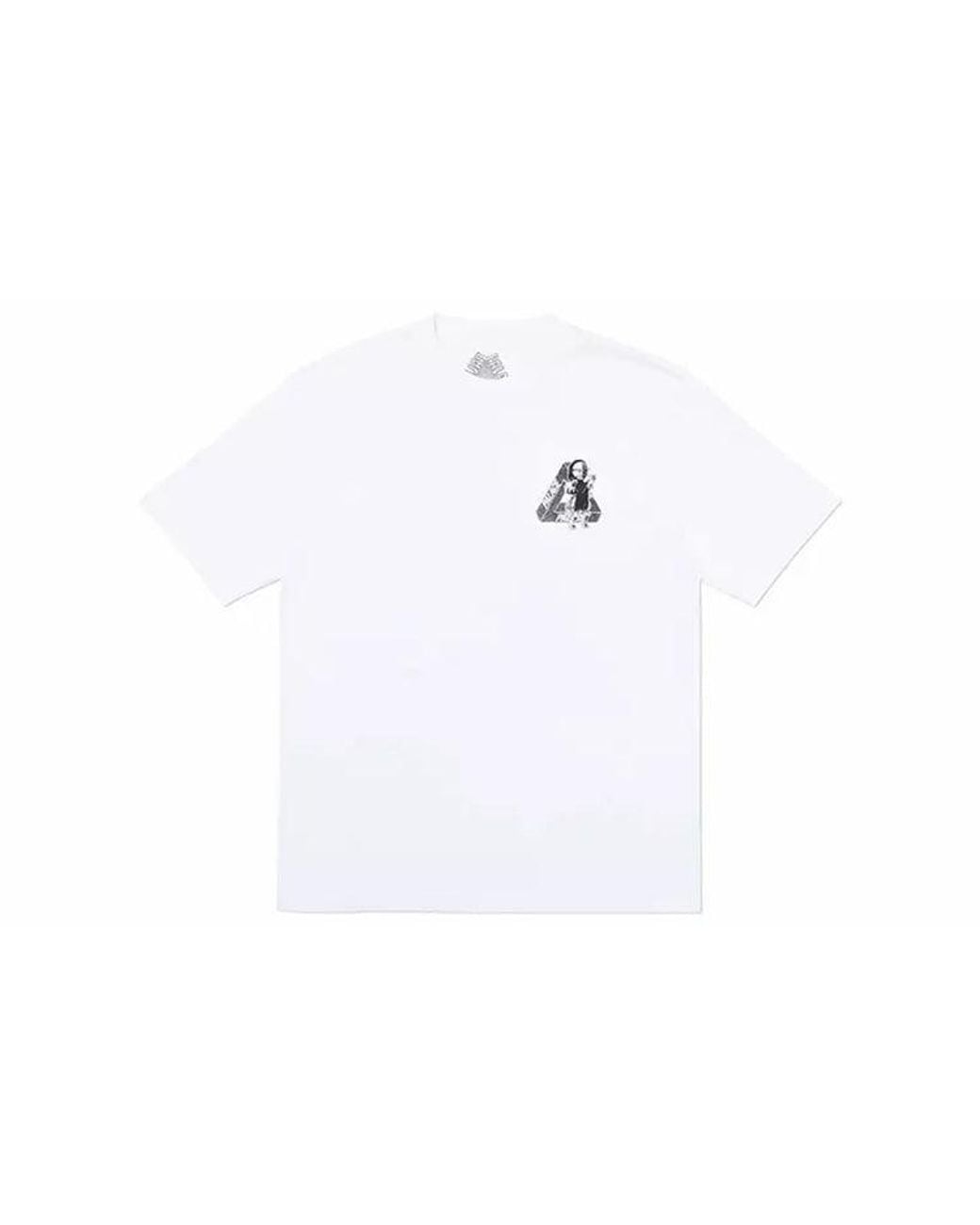Palace White U Figure Back Printing Short Sleeve