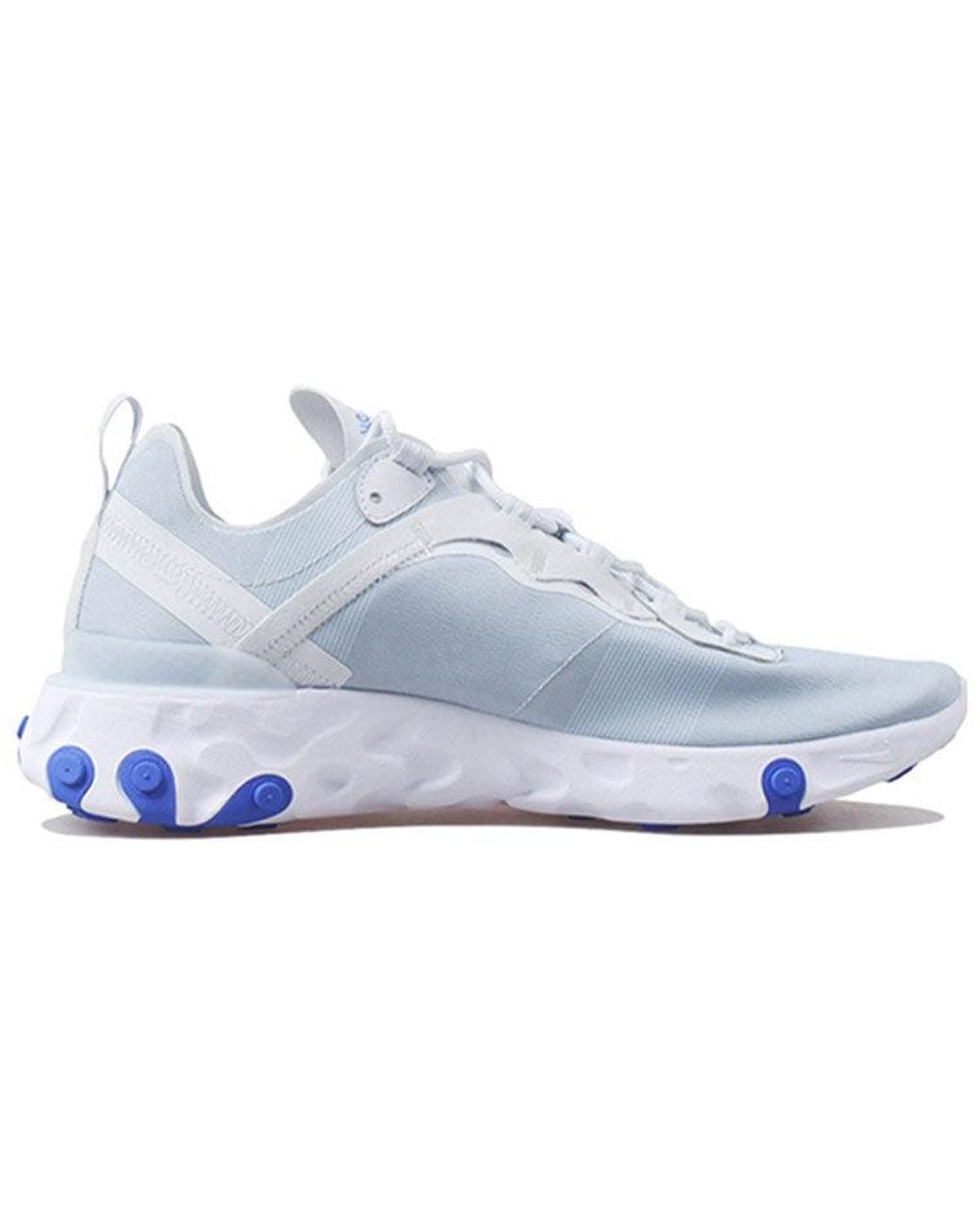 Nike Blue React Element 55 'Pure Platinum Racer' for men