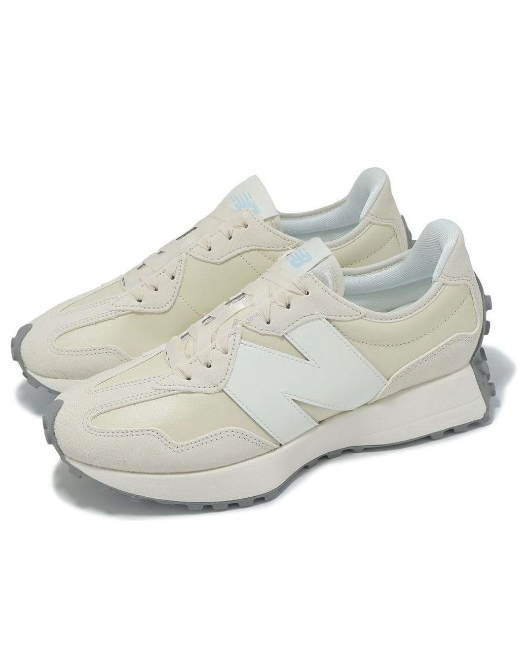 New Balance White (Wmns) 327 'Linen Sea Salt'