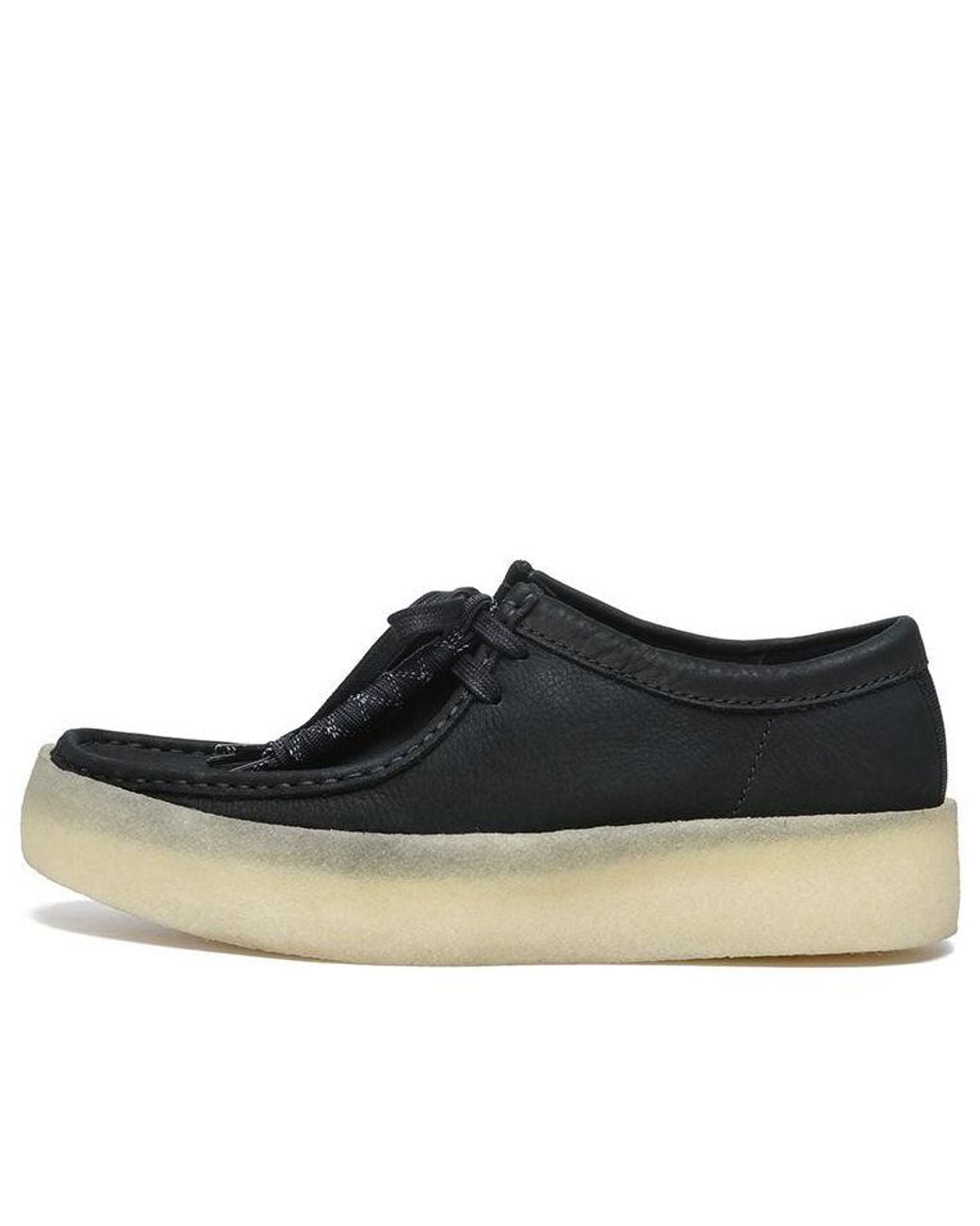 Clarks Black Wallabee Cup Nubuck' for men