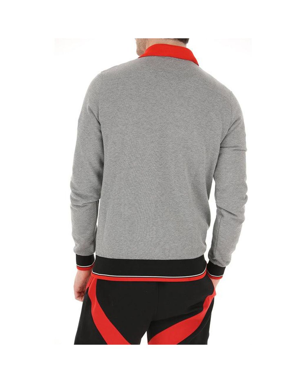 Dior Gray Rose Embroidered Cotton Crewneck Pullover For for men