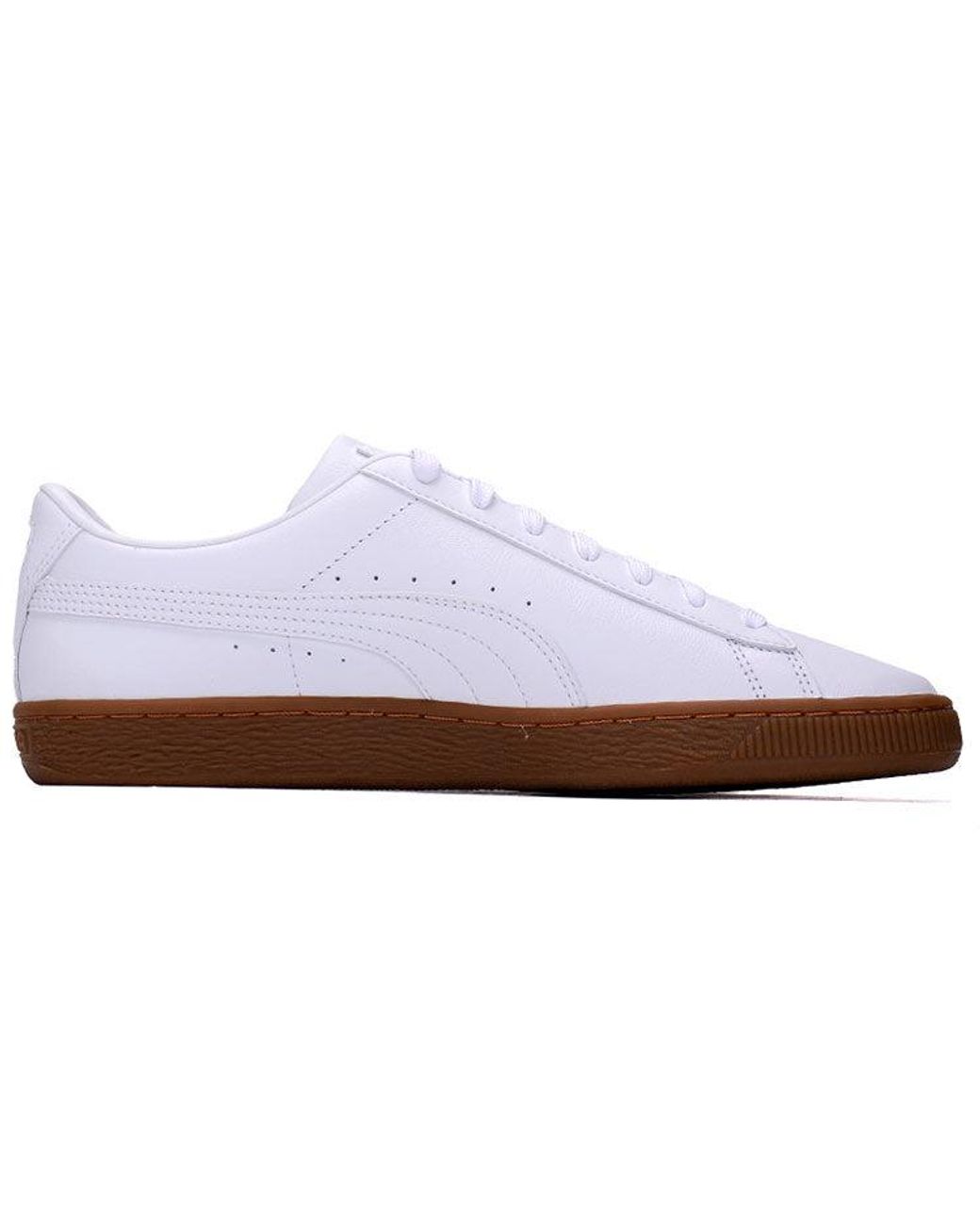 PUMA White Basket 21 Gum' for men