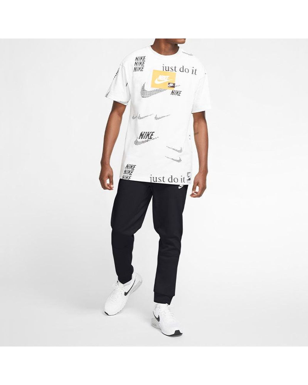 Nike Black Sportswear Modern Joggers Knit Casual Running Pants for men