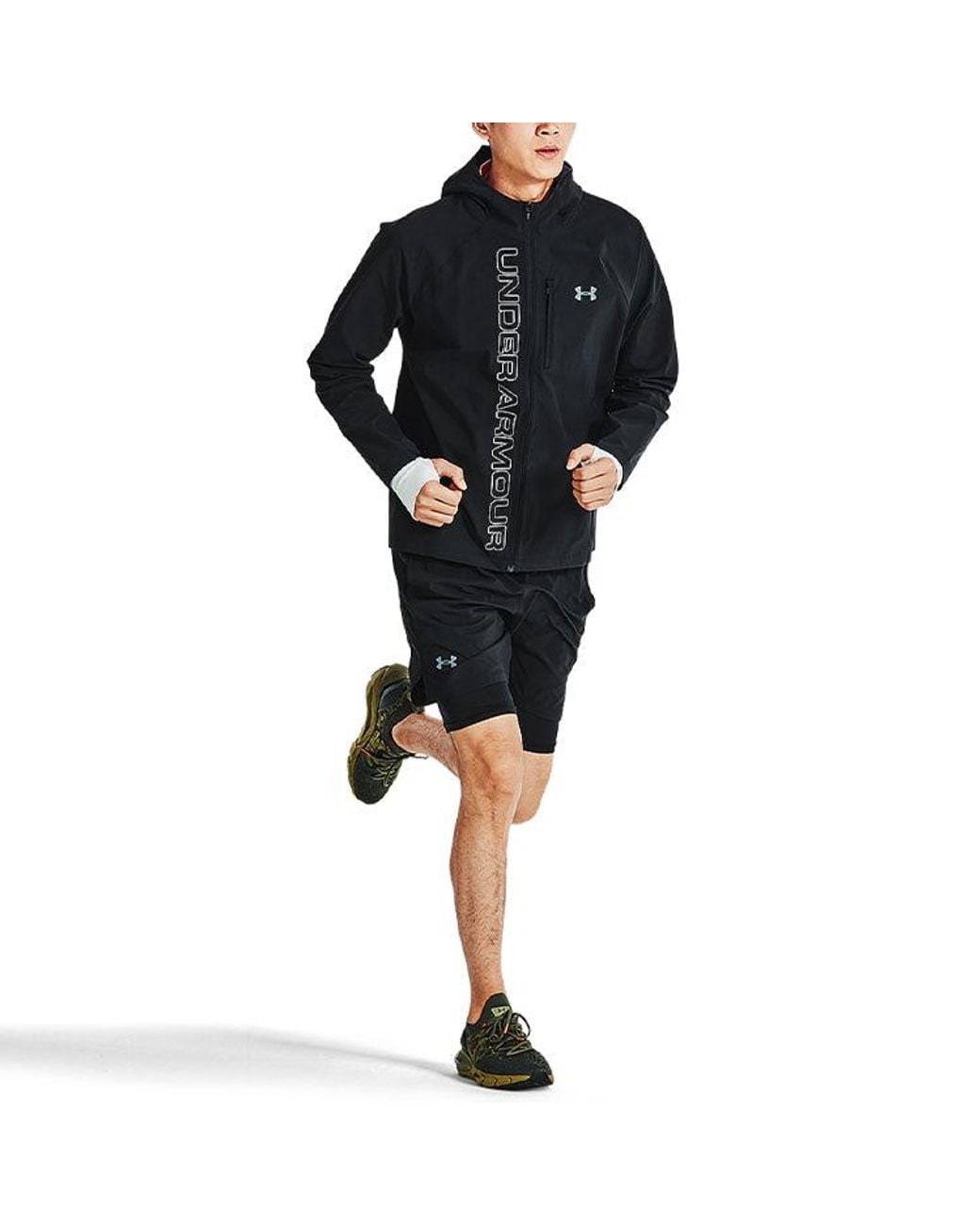 Under Armour Blue Launch Run 2-In-1 Shorts for men