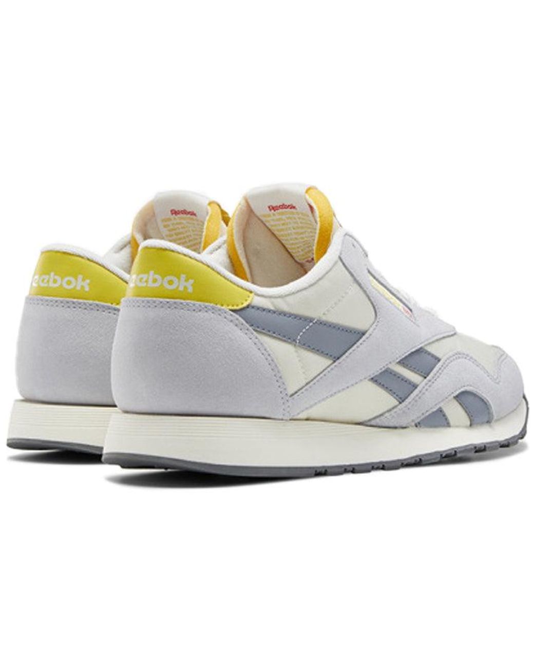 Reebok White Classic Nylon Sneakers for men