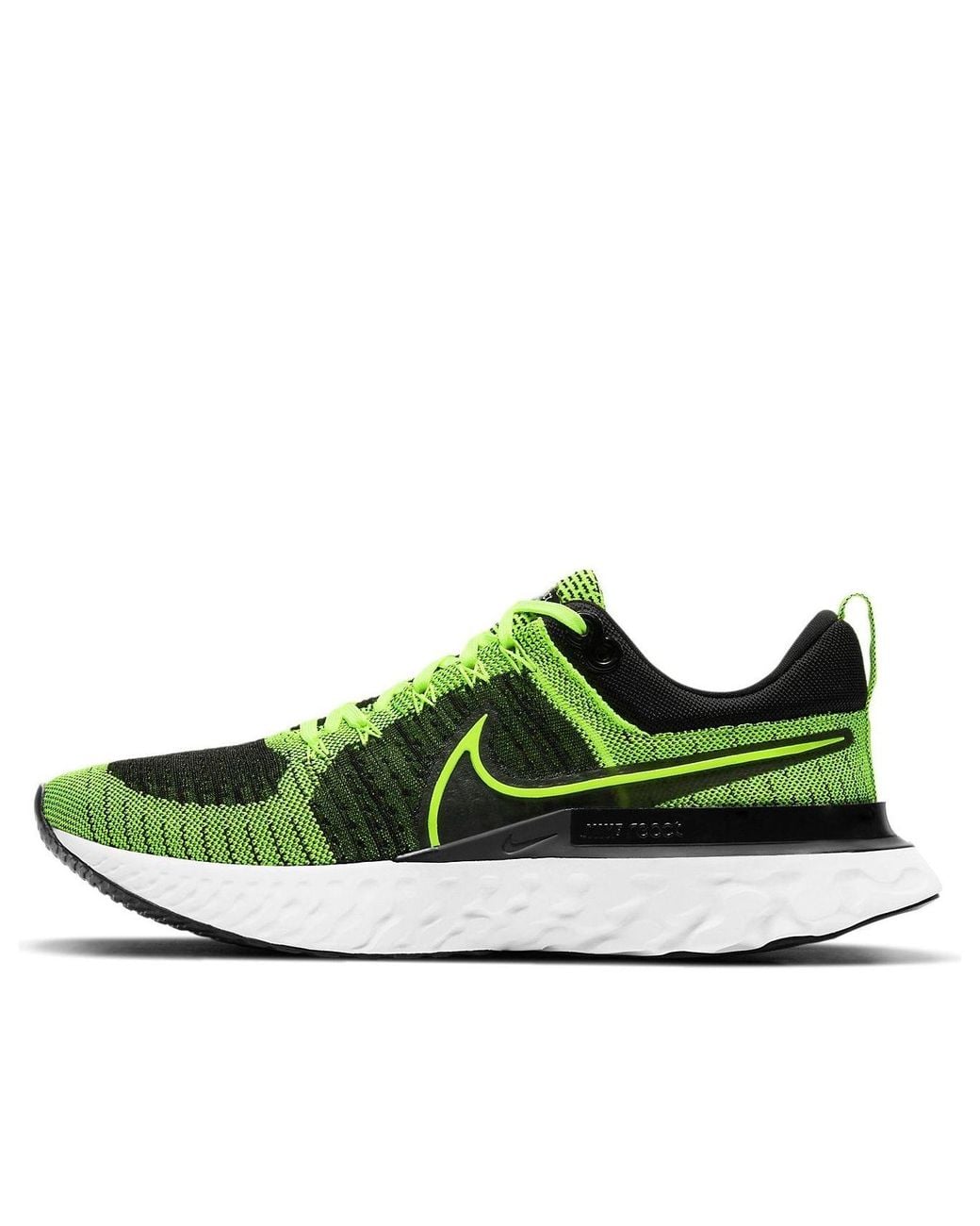 Nike Green React Infinity Run Flyknit 2 'Volt' for men