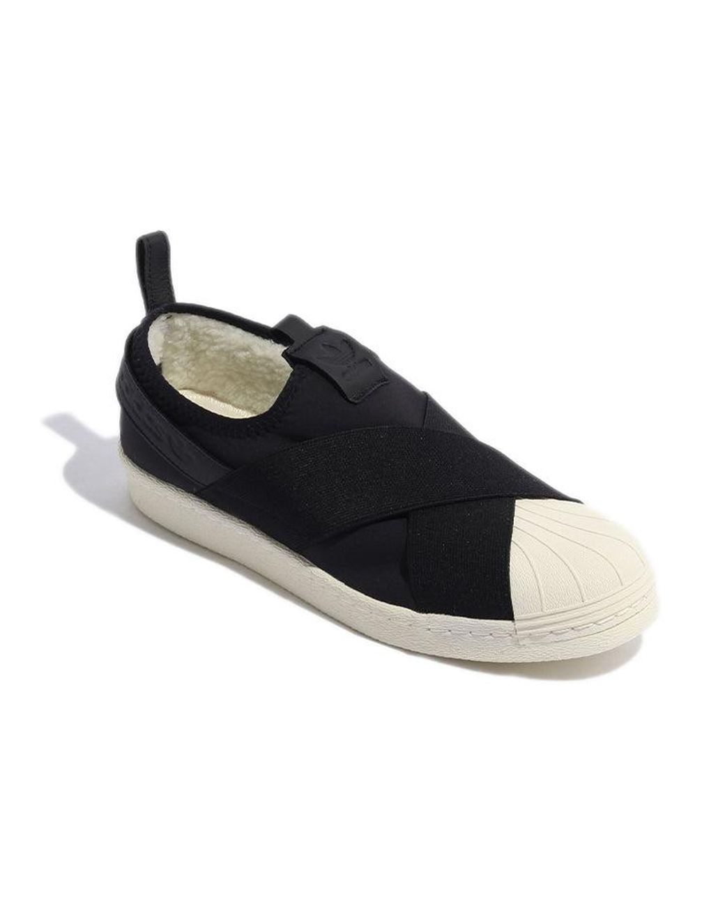 Adidas Black Ss Slipon Fleece Cream' for men