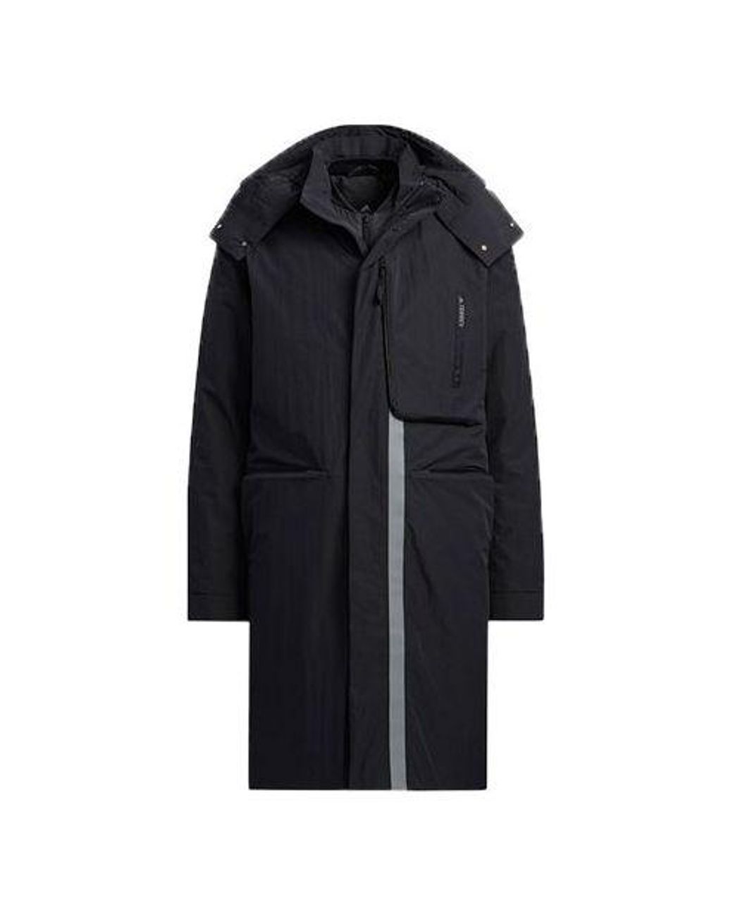 Adidas Black Casual 3-In-1 Long Down Jacket for men