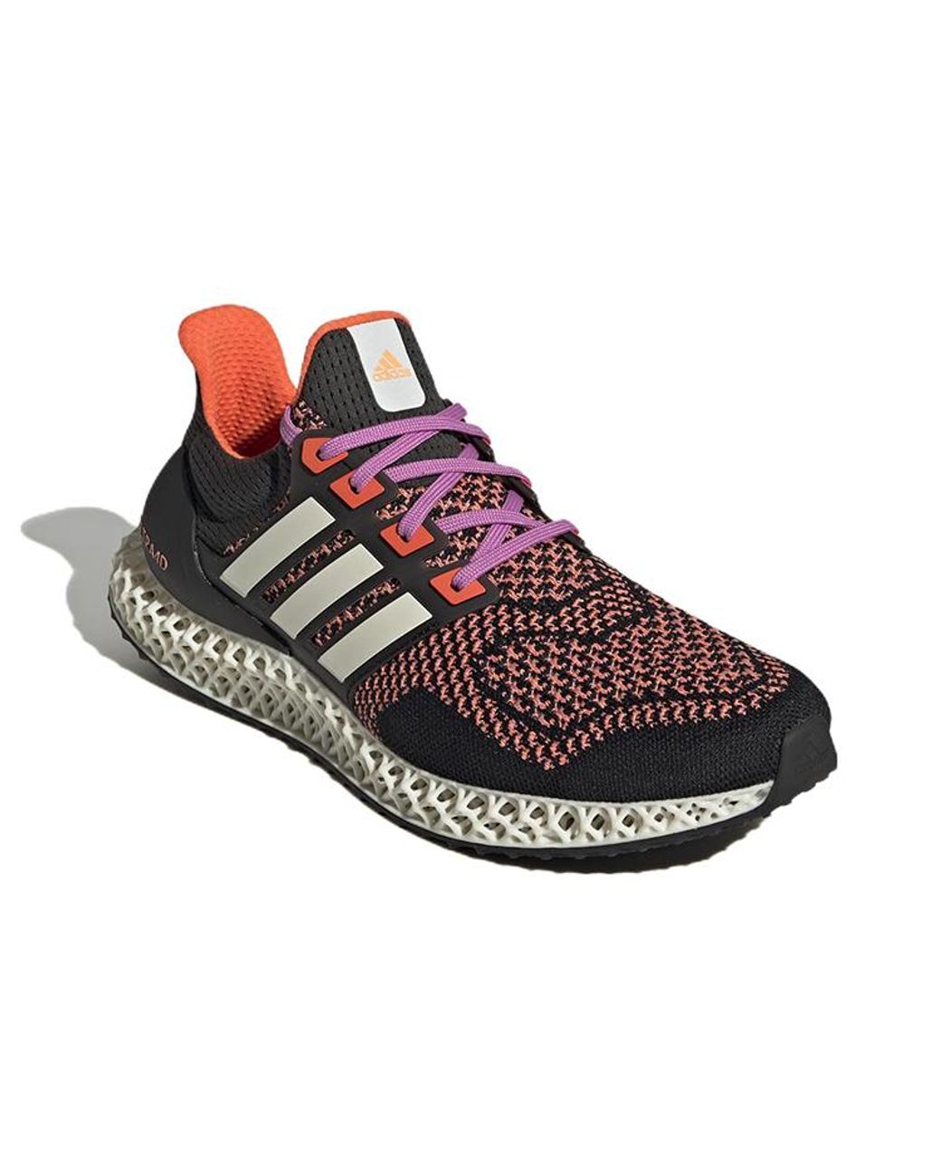 Adidas Brown Ultra 4D Running Shoes 'Zero Metalic' for men
