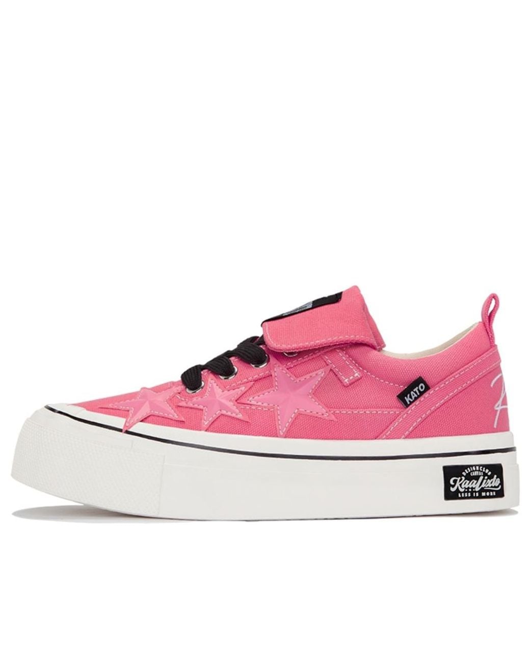 KAALIXTO Pink Skateboarding Canvas Low 'Power' for men