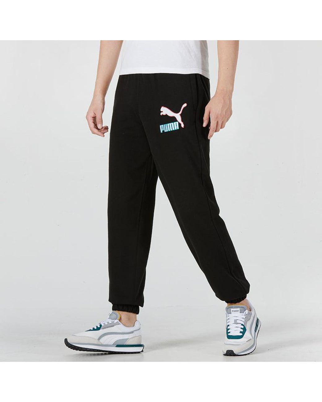 PUMA Black Fandom Sweatpants for men
