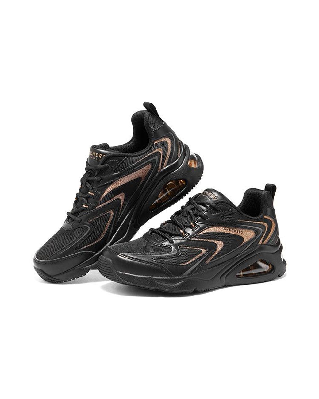 Skechers Black (Wmns) Tres-Air 'Shimm Airy