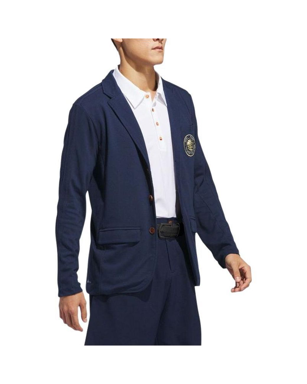 Adidas Blue X Malbon Sport Jacket Asia Sizing 'Collegiate' for men