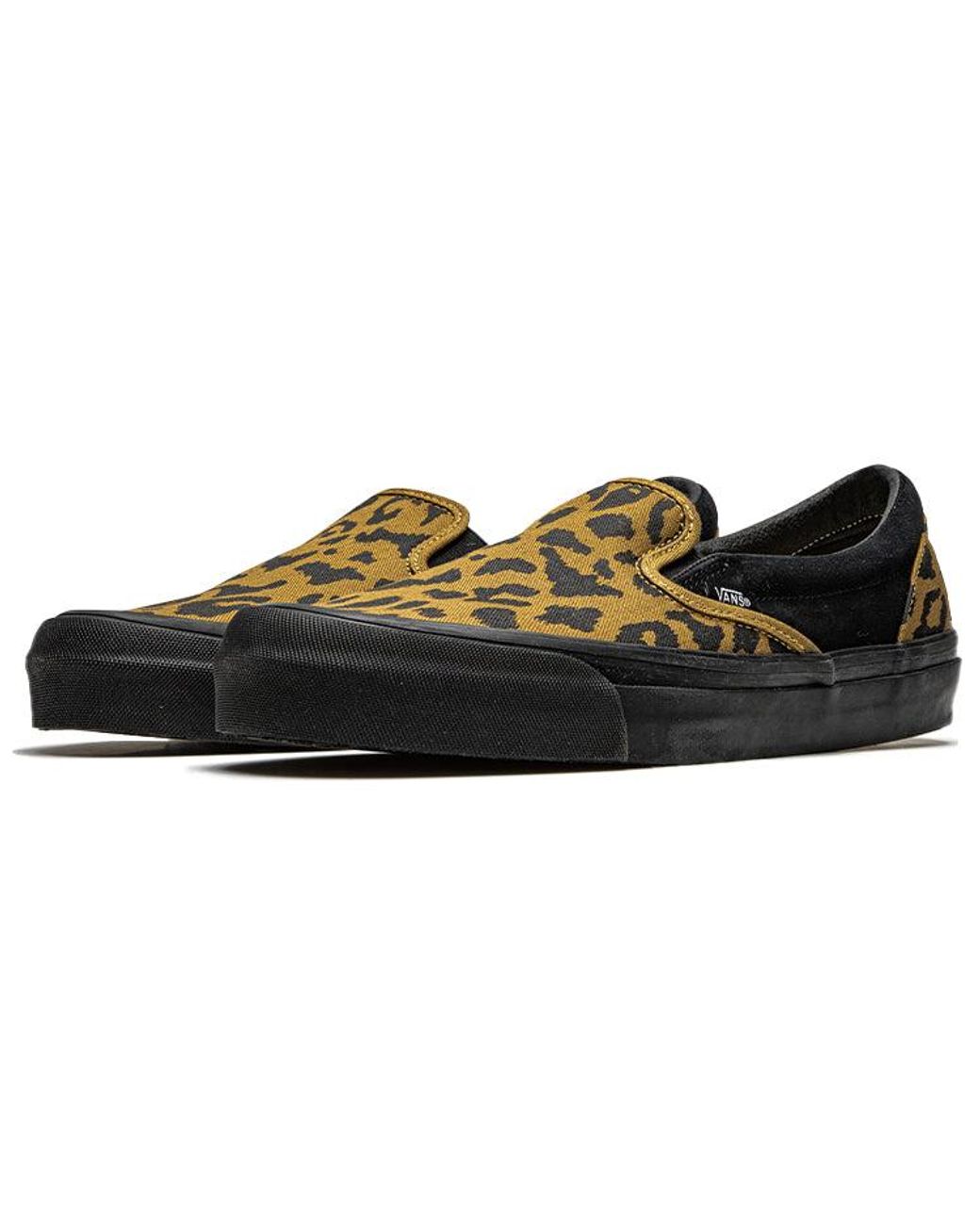 Vans Black Og Classic Slip-On Lx 'Leopard' for men