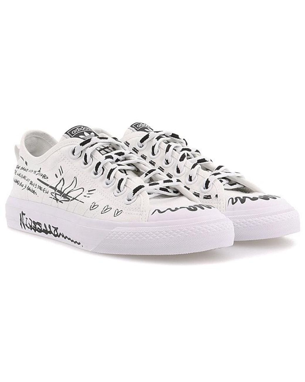 Adidas White Nizza Rf 'Sharpie Pack' for men