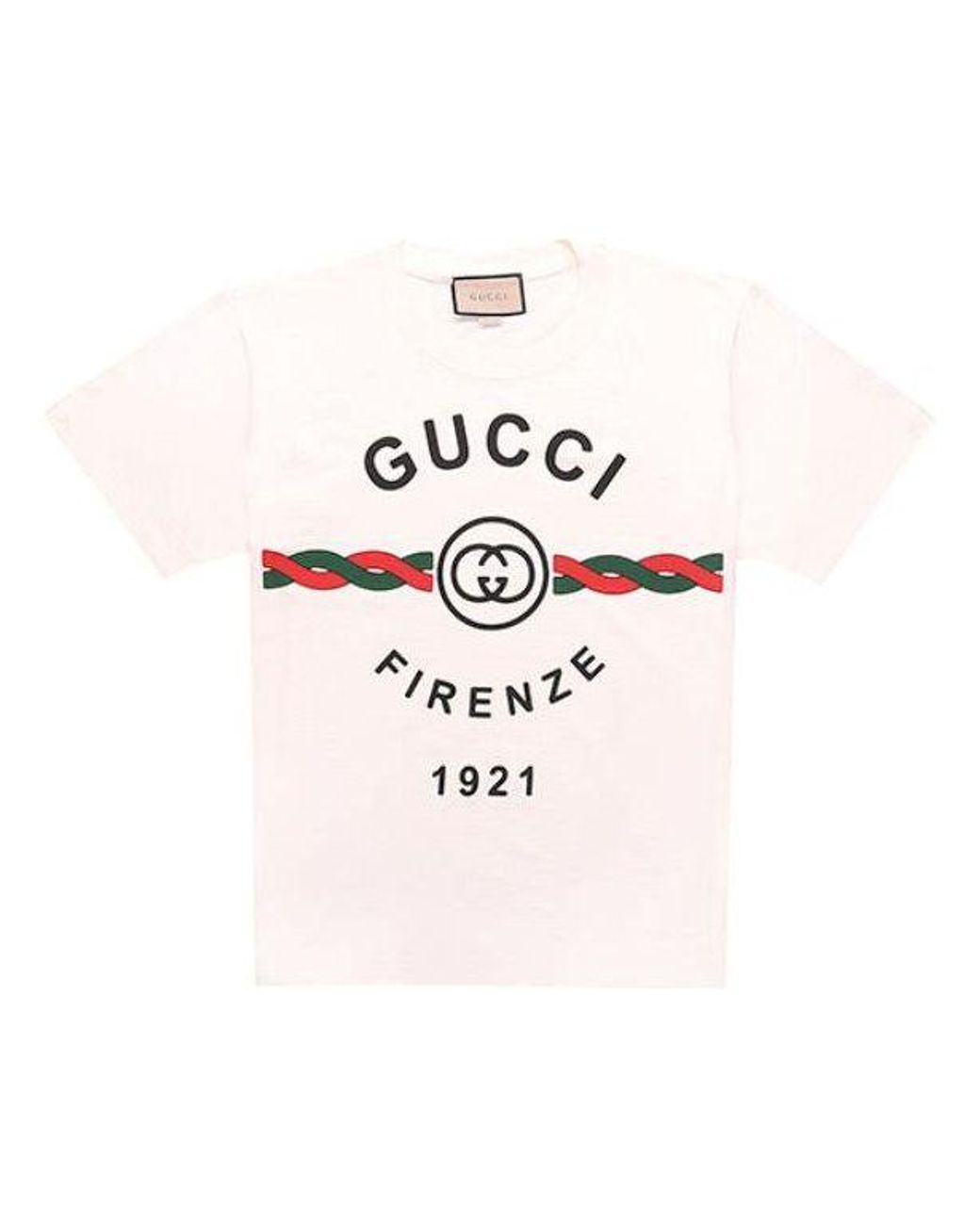 Gucci Pink Firenze Print Tee for men