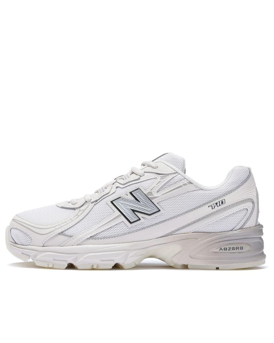 New Balance White 740 'Moonbeam Arid Stone' for men