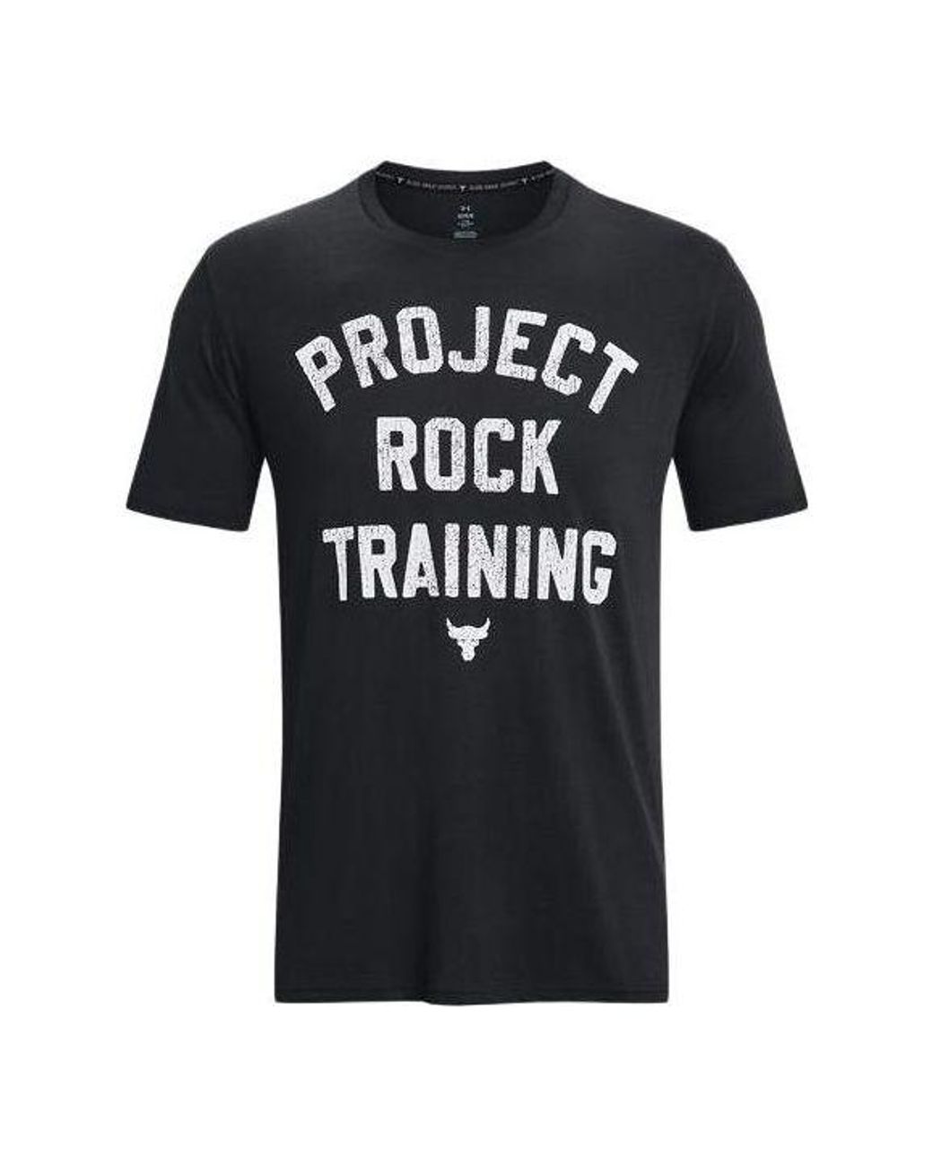 Under Armour Black Project Rock Training T-Shirt for men