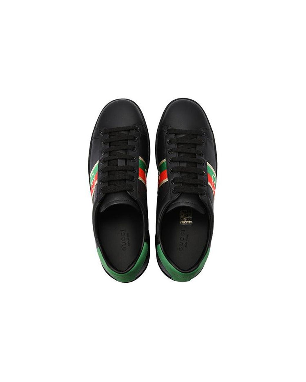 Gucci Black (Wmns) Ace Elastic Web 'Interlocking G