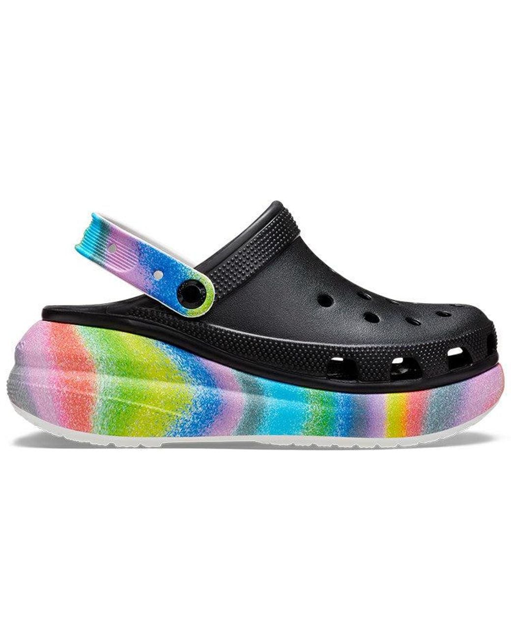 CROCSTM Blue Classic Crush Spray Dye Clog for men