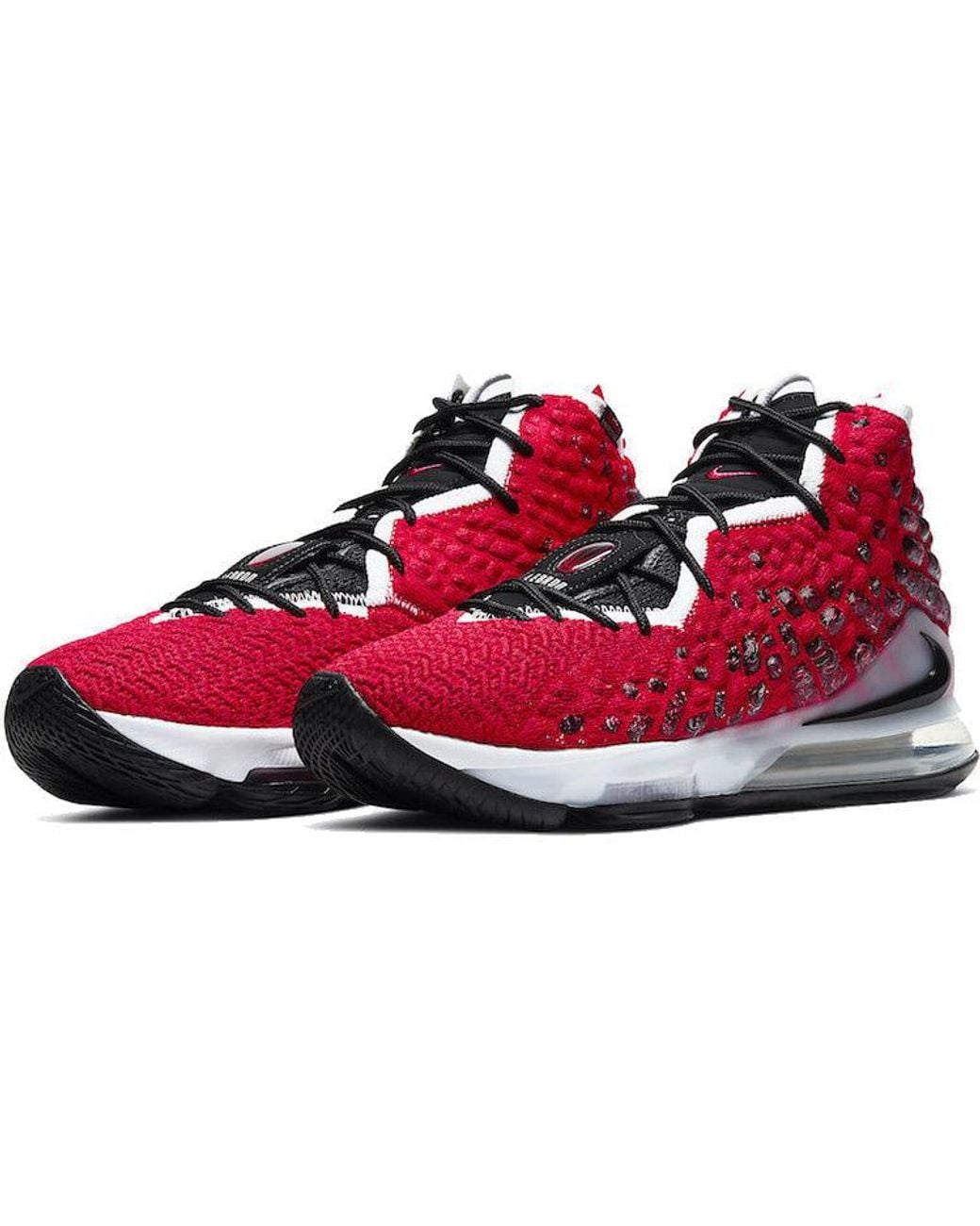 Nike Red Lebron 17 'Air Max Uptempo' for men