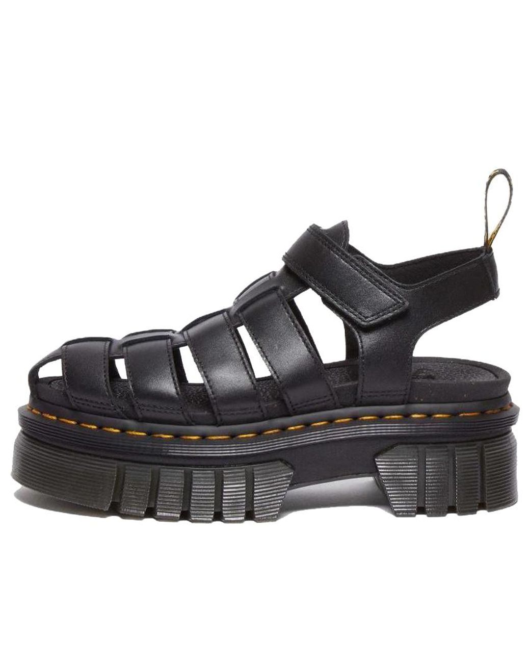 Dr. Martens Black (Wmns) Ricki Cage Leather Sandals