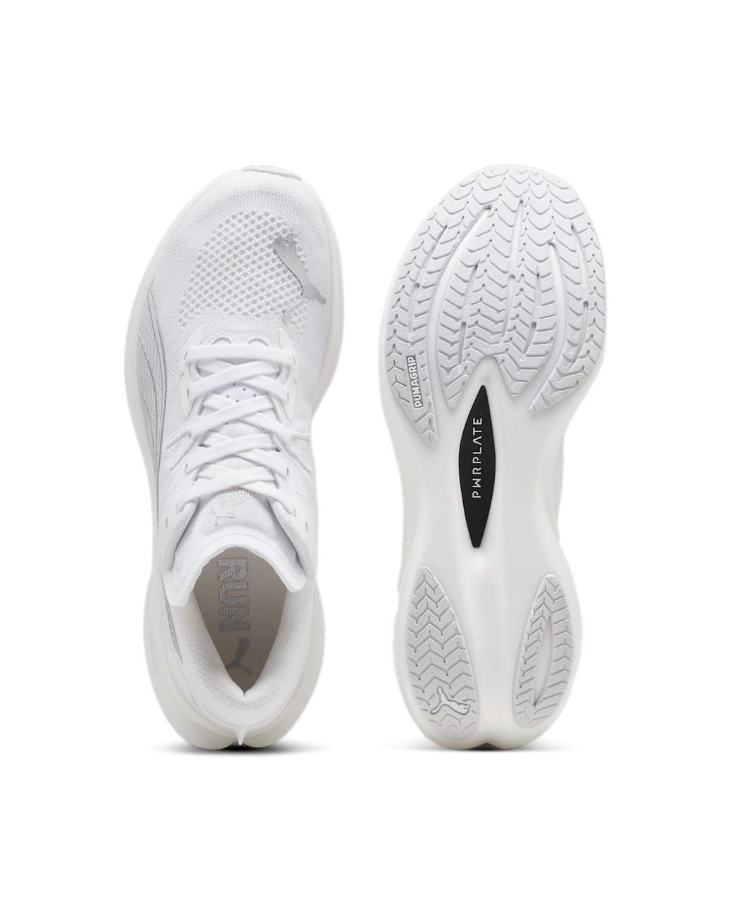 PUMA White Deviate Nitro 3 Feather' for men