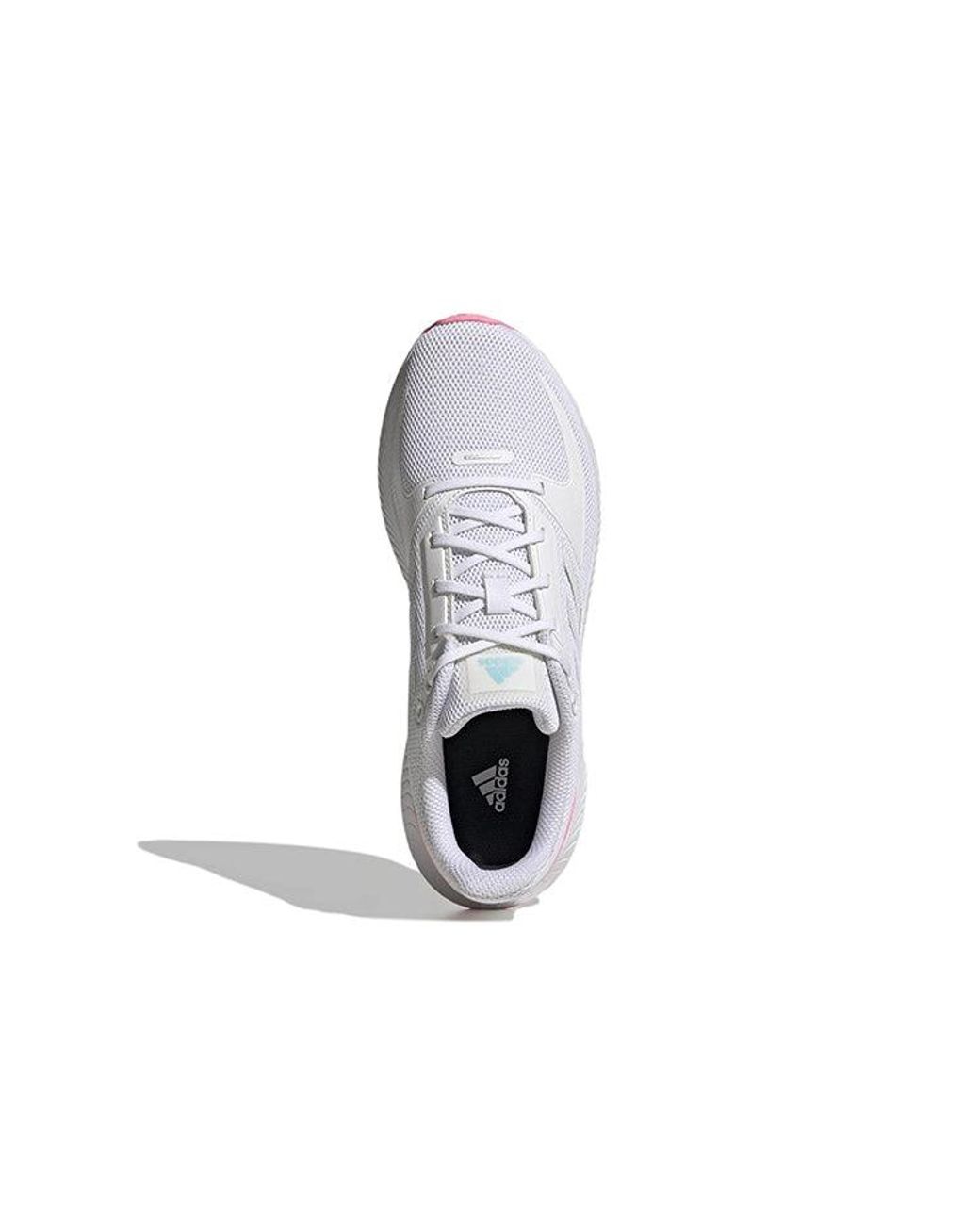 Adidas White (Wmns) Run Falcon 20 Wear-Resistant Breathable