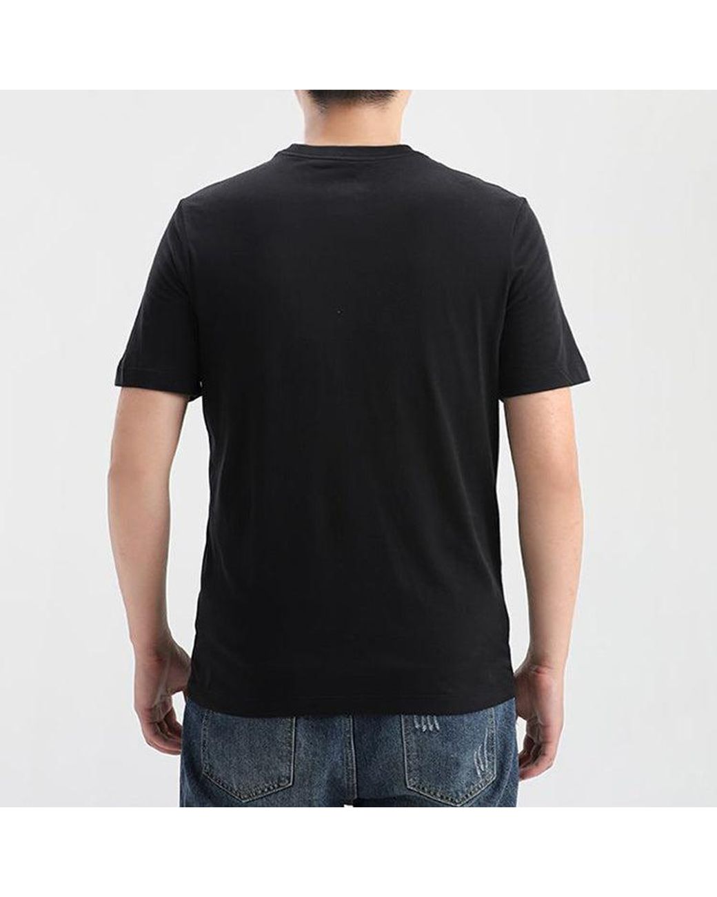 Nike Black Dri-Fit Crew Solid Round Neck Training Short Sleeve for men