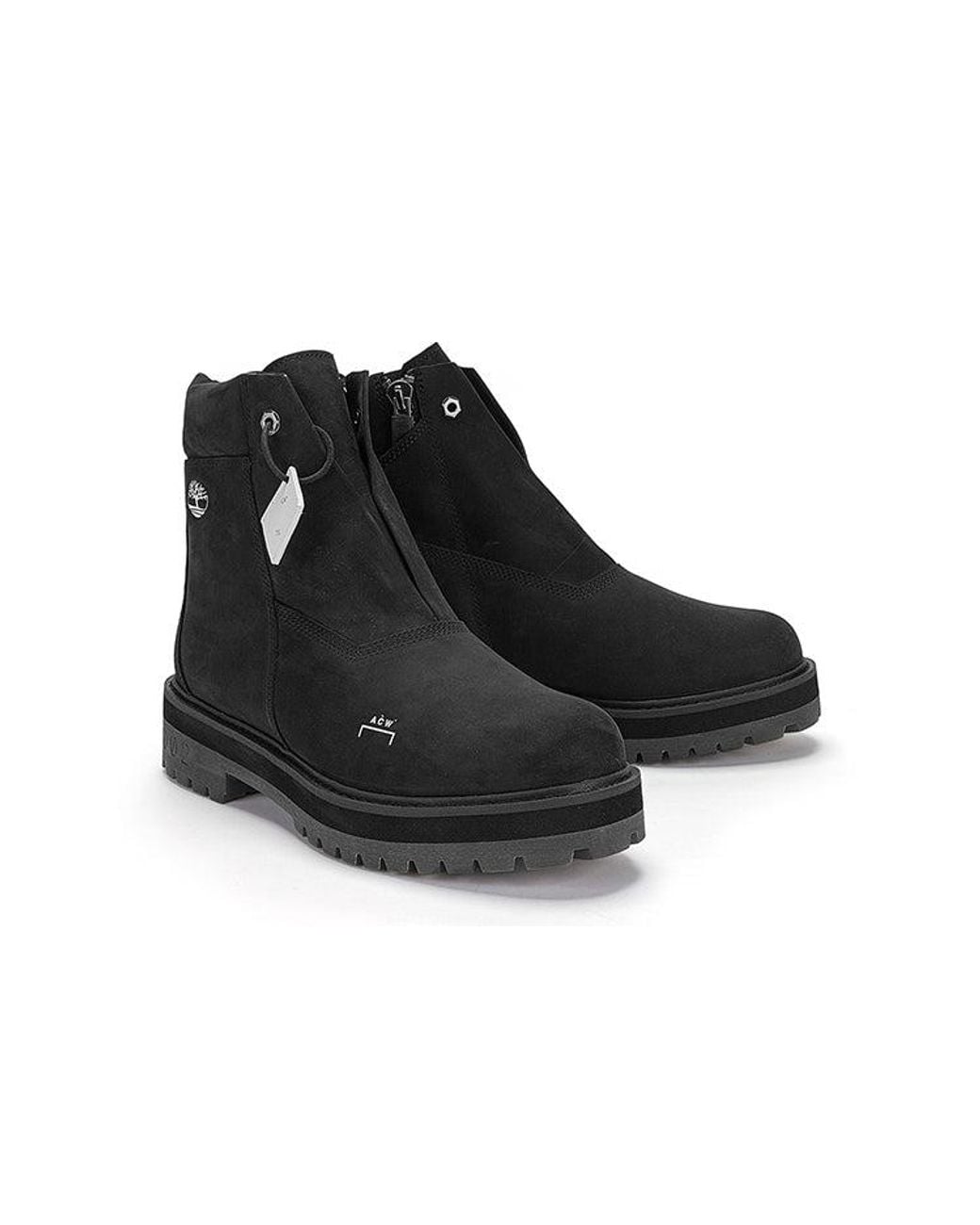 Timberland Black X A Cold Wall 6 Inch Premium Side Zip Boot 'Jet Nubuck' for men