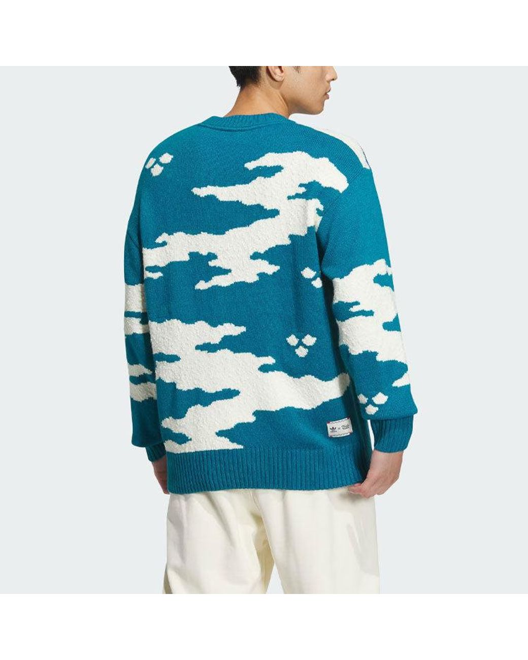Adidas Blue Originals Sweater Asia Sizing for men