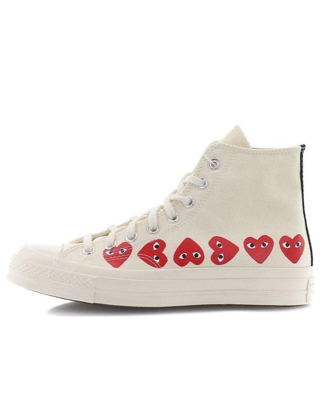 Converse Pink X Comme Des Garcons Play Chuck 70 Hi Top 'Multi Heart' for men