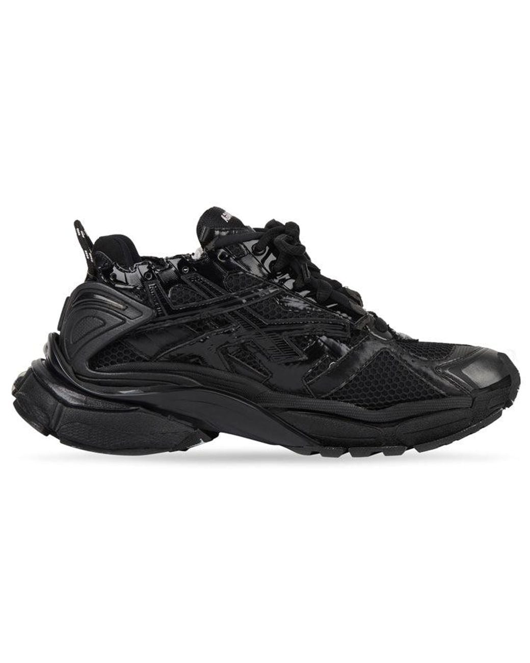 Balenciaga Black Runner Sneakers Mesh And Nylon' for men