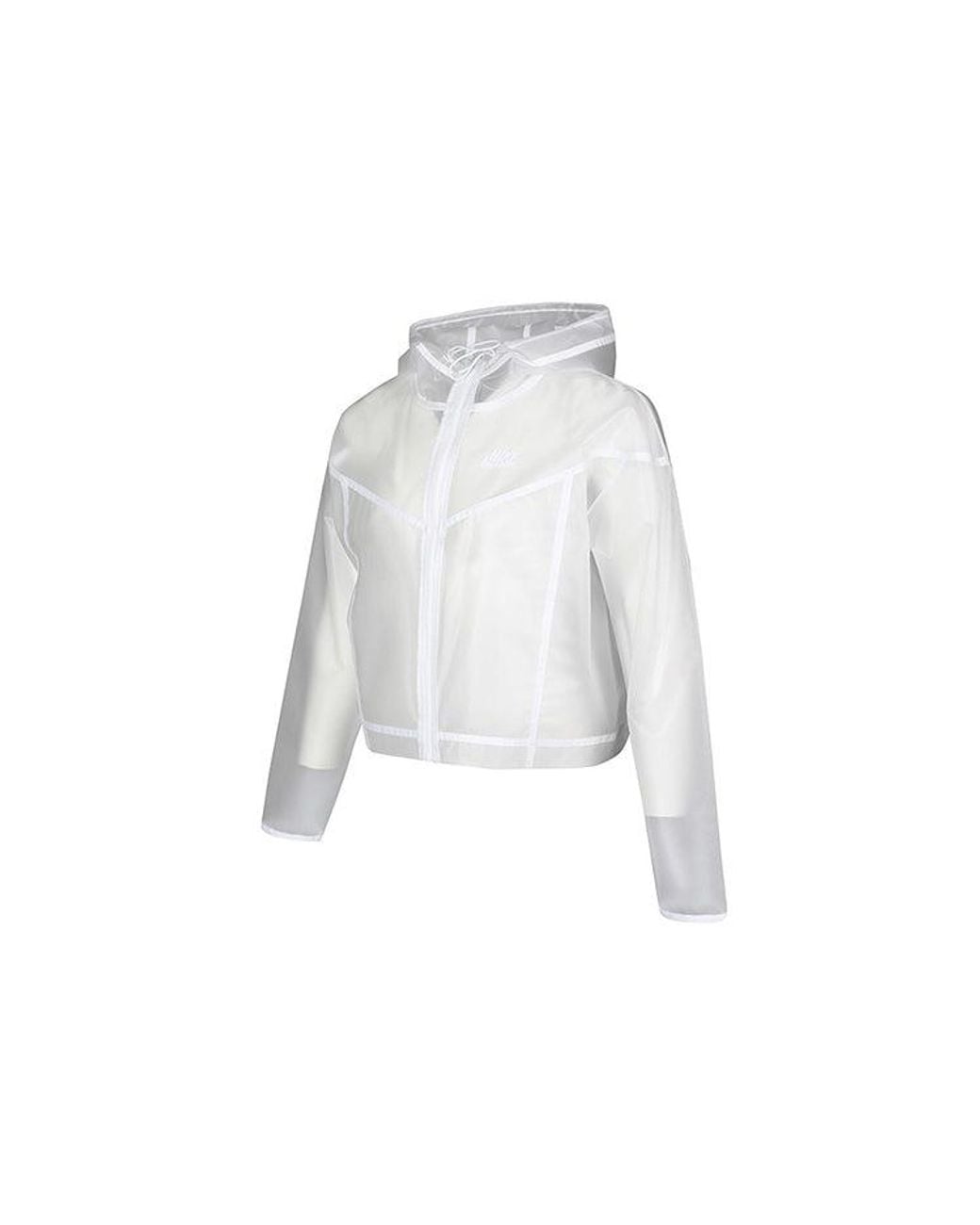 Nike White (Wmns) Sportswear Windrunner Jacket 'Transparent'