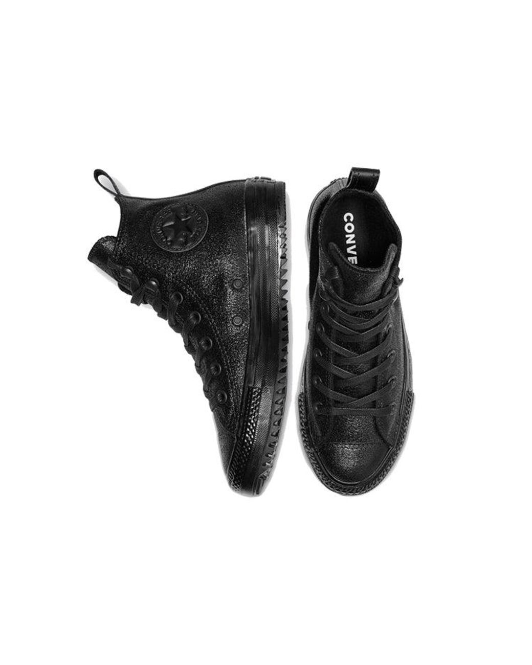 Converse Black (Wmns) Space Mountain Hiker Chuck Taylor All Star High Top Suede Samurai