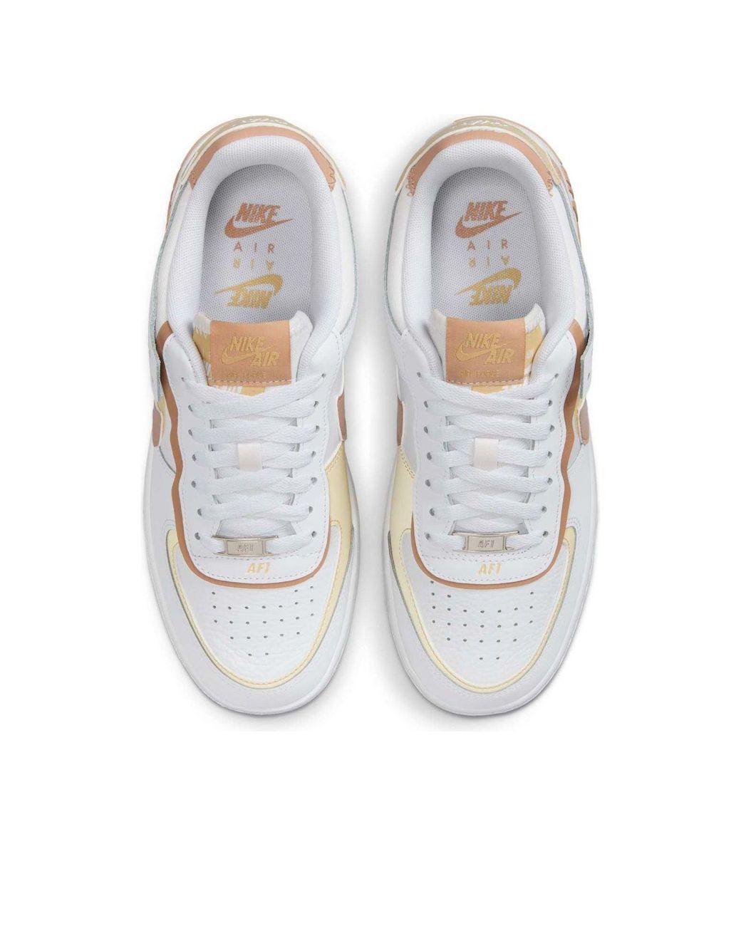 Nike White (Wmns) Air Force 1 Low Shadow Team Rattan'