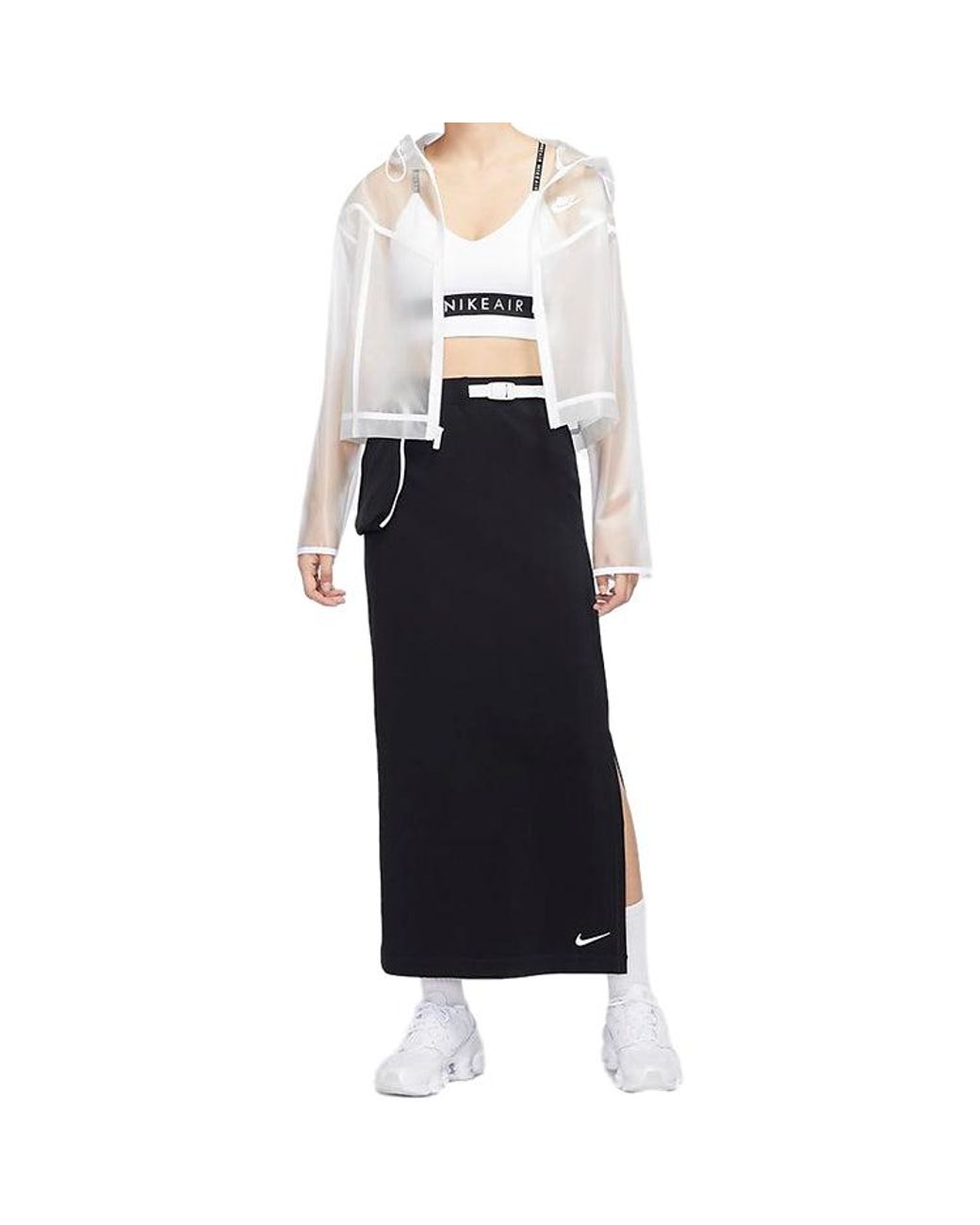 Nike White (Wmns) Sportswear Windrunner Jacket 'Transparent'